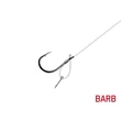 Delphin Nadväzec FLR D-rig 8cm / 0,22mm / BARB #8 / Sting7mm / 6ks