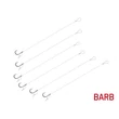 Delphin Nadväzec FLR D-rig 8cm / 0,22mm / BARB #8 / Sting7mm / 6ks