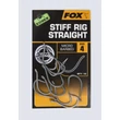 FOX Háčiky Edges Stiff Rig Straight Point Hooks Size 6