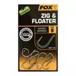 FOX Háčiky Edges Zig & Floater Hooks 10X size 8