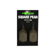 KORDA - Square Pear Swivel Blister 4oz/112gr Gravel - 2ks