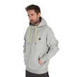 Matrix Mikina Na Zips Full Zip Marl Grey/Lime (Black Edition) - XL