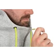 Matrix Mikina Na Zips Full Zip Marl Grey/Lime (Black Edition) - XL