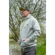 Matrix Mikina Na Zips Full Zip Marl Grey/Lime (Black Edition) - XL