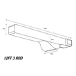 Nash Puzdro Na Prúty Subterfuge Soft Protect Rod Skin 3 rod 12ft