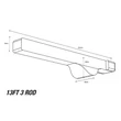 Nash Puzdro Na Prúty Subterfuge Soft Protect Rod Skin 3 rod 13ft