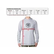 Refuse To Blank Mikina UV Long Sleeve Hoodie UPF 50+ Light Grey - XL