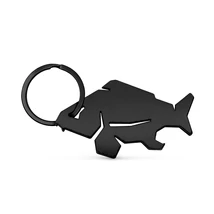 Delphin Kľúčenka s Otváračom Na Fľaše Carpener Čierna