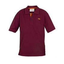 Fox - Chunk Burgundy/Orange Polo Shirt L