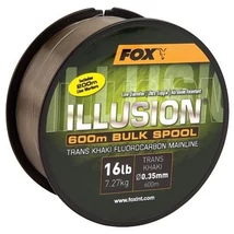Fox Vlasec Fluorocarbon Illusion Soft Mainline Trans Khaki 600m/0,35 mm, Nosnosť 16 lb/7,27 kg