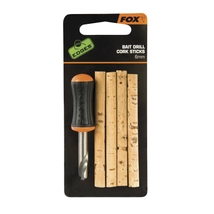 FOX Vrták Bait Drill and 6mm Cork Sticks 4x