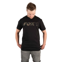 FOX Black/Camo Print T Shirt - M