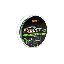 FOX Šnúra Exocet MK2 Green Marker Braid 300m 20lb 0.18mm