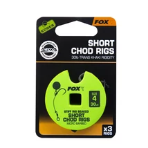 FOX Hotové nadväzce Edges Stiff Chod Rig Short 3x 30lb size 4