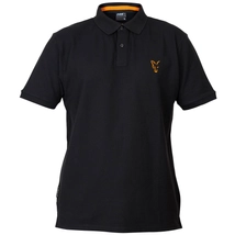 FOX Tričko Collection Black/Orange Polo Shirt 2XL