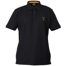 FOX Tričko Collection Black/Orange Polo Shirt 3XL