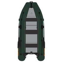 Čln Kolibri KM-400DSL zelený s vystuženou podlahou