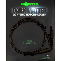KORDA Dark matter Leader 1m/40lb  QC Hybrid Clip Weed