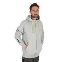 Matrix Mikina Na Zips Full Zip Marl Grey/Lime (Black Edition) - XL