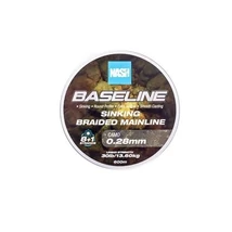 Nash T6002 Pletená Šnúra Baseline Sinking Braid Camo 30lb 0.28mm 600m
