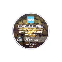 Nash Rybárska Šnúra Baseline Sinking Braid Camo 20lb 0.20mm 1200m