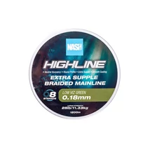 Nash Rybárska Šnúra Highline Floating Braid Green 25lb 0.18mm 1200m