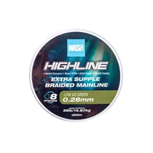 Nash Rybárska Šnúra Highline Extra Supple Braid Green 35lb 0.28mm 1200m