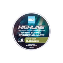 Nash Rybárska Šnúra Highline Floating Braid Green 40lb 0.35mm 1200m