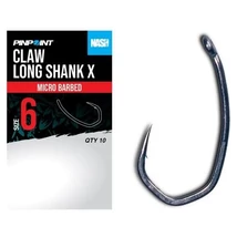 Nash Háčiky Claw Long Shank X Micro Barbed 10 ks - Veľkosť 6