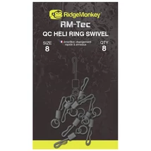 RidgeMonkey RM-Tec QC Heli Ring Swivel size 8 8x