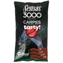 SENSAS KRMIVO 3000 CARP TASTY SPICY (KAPOR KORENIE-ROBIN RED) 1KG