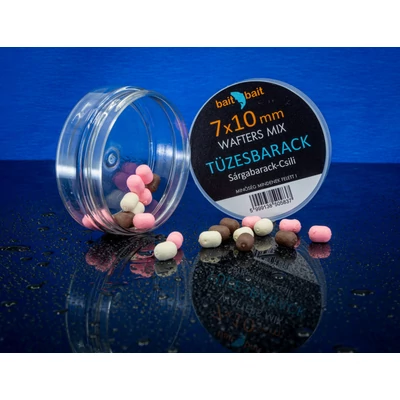 BAIT BAIT FLUO METHOD DUMBEL - WAFTER - TÜZES BARACK 7X10MM TRICOLOR