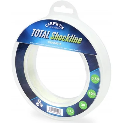 Carp´R´Us  - Šokový Vlasec Total Shock Line Clear 100m 0,60mm