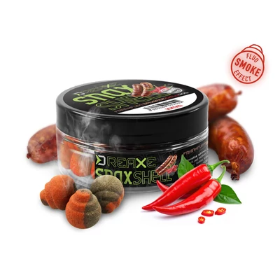 Delphin Nástraha D SNAX SHELL 10mm/30g - Frankfurtská klobása-Chilli /Wafters/Rozpustné 