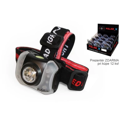 Čelová lampa Delphin POLAR X 5+4 LED