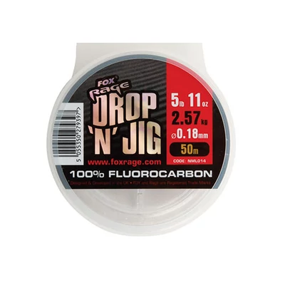 Fox Rage - Drop 'N' Jig Fluorocarbon - 0.25mm 4.25kg / 9.37lb