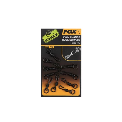 FOX - Edges Kwik change hook swivels size 10 x 10