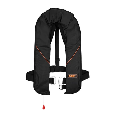 FOX - Samo-nafukovacia vesta LIFE JACKET BLACK & ORANGE