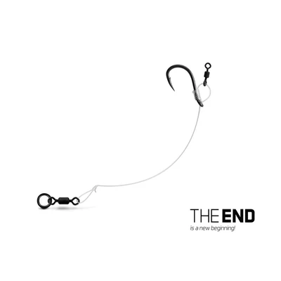 Delphin - Nadväzec THE END CHOD Rig 4ks 8cm / 0.45mm/#6