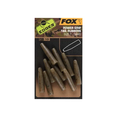 Fox Gumové prevleky Edges Camo Powergrip Tail Rubbers Veľkosť 7 × 10 ks