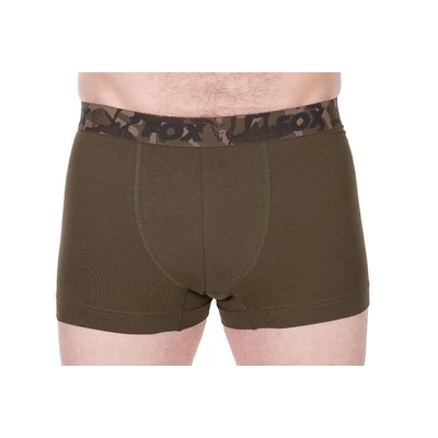 Fox Boxer Shorts 2pk Khaki/Black - M