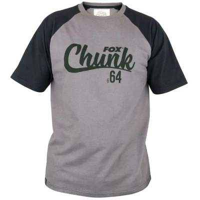 Fox Tričko Chunk Black Grey T-Shirt-Veľkosť S