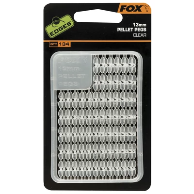FOX Zarážky 13mm Pellet Pegs Clear 13mm 50x
