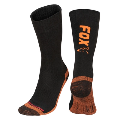 FOX Black/Orange Thermolite Long Socks 44-47EU