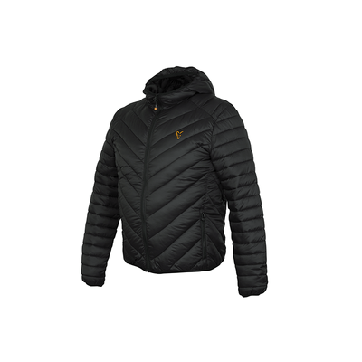 FOX Kabát Black Orange Quilted Jacket L