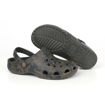 FOX Gumené Papuče Chunk Camo Clogs 12UK/46EU