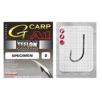 Háčik GAMAKATSU A1 G-CARP SPECIMEN PTFE - 6