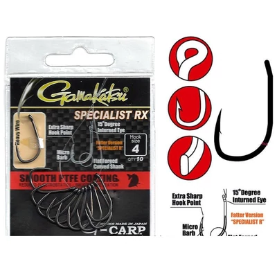 Háčik Gamakatsu G-Carp Specialist RX Hook 6