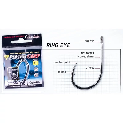 Háčiky Gamakatsu Power Carp Ring eye - 16