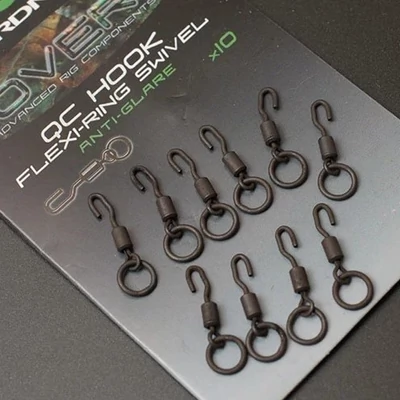 Gardner - Covert QC Hook Flexi Ring Swivel x10